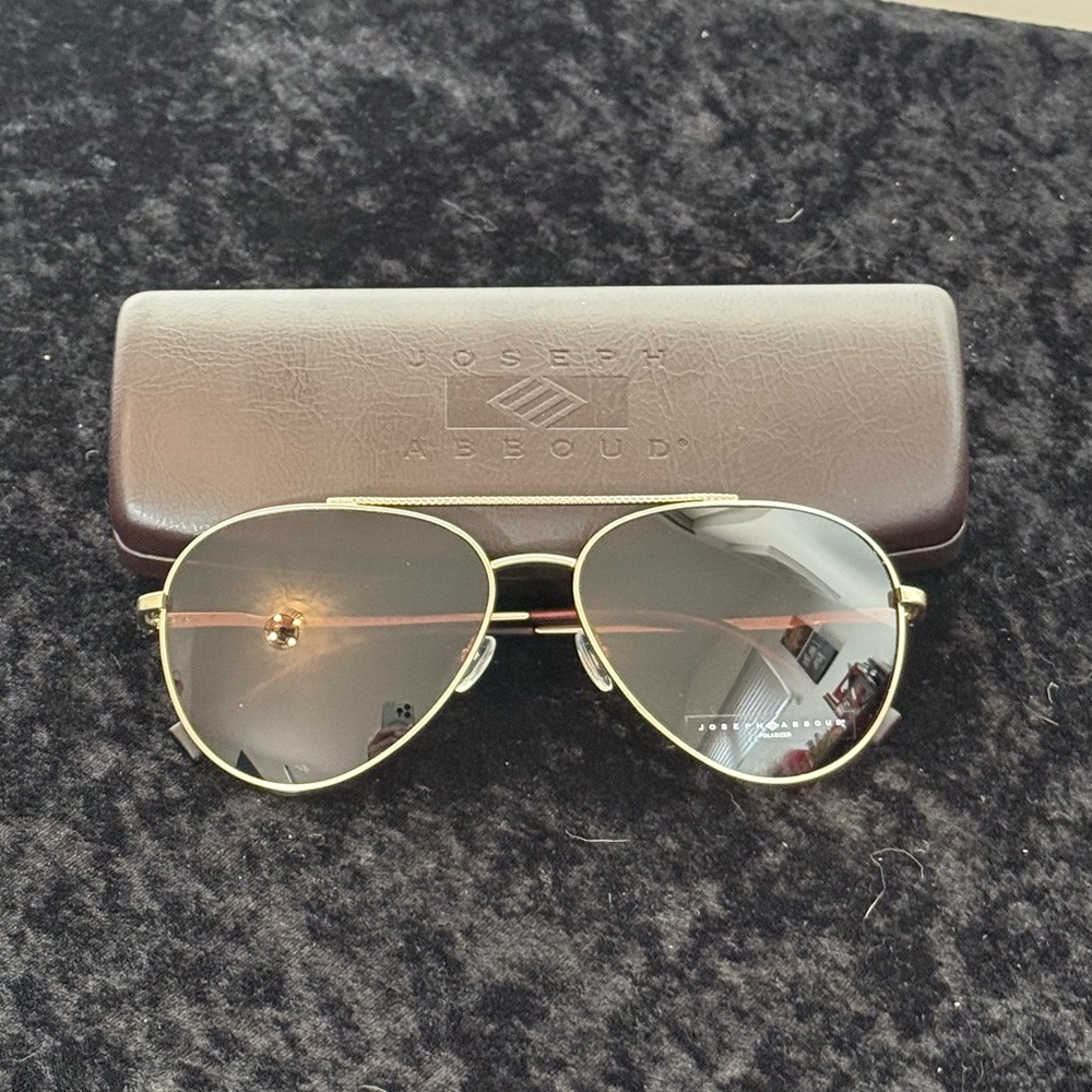 New Joseph Abboud aviator sunglasses- JA6005 -Matte Gold